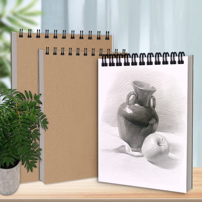 Top Spiral Kraft Paper Skitsebog